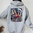 Three Racoon Moon 3 Racoon Moon Cursed Meme Women's Hoodie Back Print Sport Grey