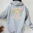 Trash Can Not Trash Can't Raccoon Women's Hoodie Back Print Sport Grey