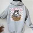Trash Team Women's Hoodie - Opossum & Raccoon Design for Animal Lovers Sport Grey