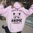 This Is My Anime Camisa Linda Kawaii Anime Merch Anime Girl Women Oversized Hoodie Back Print Light Pink