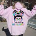 Bruh It's My 7Th Birthday 7 Year Old Birthday For Girl Women Oversized Hoodie Back Print Light Pink