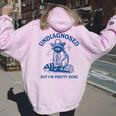 Cowboy Raccoon Meme Women's Hoodie - Fun Gift for Humor Lovers Light Pink