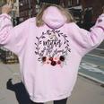 Mother Of The Groom Bridal Shower Wedding Bachelorette Party Women Oversized Hoodie Back Print Light Pink