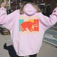 Raccoon Lover Hoodie for Women | Introvert Back Print Style Light Pink