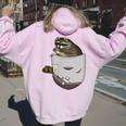 Raccoon Lover Women's Hoodie - Cute Back Print for Animal Lovers Light Pink
