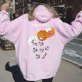 Raccoon Lover Women's Hoodie - Fun Happy Pills Back Print Light Pink