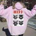 Raccoon Rock Band Concert Hoodie - Unisex & Youth Back Print Light Pink