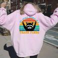 Raccoon Spirit Animal Women's Hoodie - Fun Back Print Design Light Pink