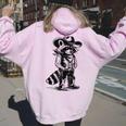 Raccoon Western Hoodie for Men & Women - Country Cowboy-Cowgirl Style Light Pink