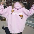 Raccoon Whisperer Women's Hoodie - Cute Back Print for Raccoon Lovers Light Pink