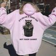 Raccoon Women's Hoodie - Back Print - Fun Animal Design Light Pink