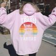 Raccoon Women's Hoodie - Vintage Retro Save The Trash Pandas Design Light Pink