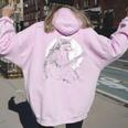 Racoon Playing Guitar With Moon Raccoon Meme Guitarist Women's Hoodie Back Print Light Pink