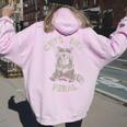 Sarcastic Raccoon Back Print Women's Hoodie – Cute Yet Sassy Light Pink