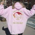 Sarcastic Raccoon Lover Women's Hoodie - Back Print - Delightful Gift Light Pink