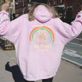 Trash Can Not Trash Can't Raccoon Women's Hoodie Back Print Light Pink