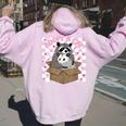 Trash Team Women's Hoodie - Opossum & Raccoon Design for Animal Lovers Light Pink