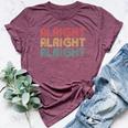 Alright Retro 70'S Distressed Vintage Classic Seventies Bella Canvas T-shirt Heather Maroon