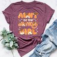 Aunt Of The Birthday Girl Dog Family Party Decorations Bella Canvas T-shirt Heather Maroon