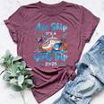 Aw Ship It's A Girls Trip 2025 Girl Cruise Vacation Trip Bella Canvas T-shirt Heather Maroon