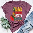 Black History For Black Queen Afro Queen Bella Canvas T-shirt Heather Maroon