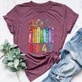 Equal Rights Book Flower Anti Trump Feminist Rights Bella Canvas T-shirt Heather Maroon