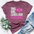 This Girl Loves Her Pickleball Bella Canvas T-shirt Heather Maroon This Girl Loves Her Pickleball Bella Canvas T-shirt Heather Maroon
