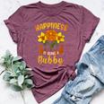 Happiness Is Being A Bubby Cute Bella Canvas T-shirt Heather Maroon