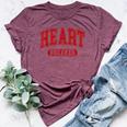 Heart Breaker Happy Valentine's Day Retro Women Bella Canvas T-shirt Heather Maroon