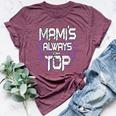 Mami's Always On Top Mother's Day Family Bella Canvas T-shirt Heather Maroon