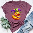 Mardi Gras Rubber Duck New Orlean Carnival Festival Bella Canvas T-shirt Heather Maroon