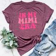 In My Mimi Era Sarcastic Groovy Retro Bella Canvas T-shirt Heather Maroon