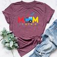 Mom Of The Birthday Boy Choo Choo Train Family Matching Bella Canvas T-shirt Heather Maroon