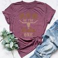 Mom Of The Wild One Cowboy Western Rodeo Party Matching Bella Canvas T-shirt Heather Maroon