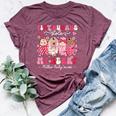 Mother Baby Nurse Tiny Humans Stole My Heart Valentines Day Bella Canvas T-shirt Heather Maroon