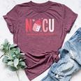 Nicu Nurse Tiny Humans Stole My Heart Valentine's Day Bella Canvas T-shirt Heather Maroon