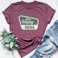 One Happy Mama Matching Family Birthday Party Camping Bella Canvas T-shirt Heather Maroon