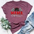 Pit Crew Race Car Racing Mama Family Birthday Party Bella Canvas T-shirt Heather Maroon