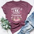 Promoted To Great Grandma Est 2025 First Time New Grandma Bella Canvas T-shirt Heather Maroon