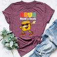 Read A Book Bruh Dabbing Book Teacher Students Reading Bella Canvas T-shirt Heather Maroon