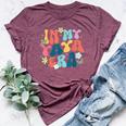 Retro Groovy In My Yaya Era Happy Mother's Day Bella Canvas T-shirt Heather Maroon