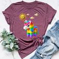 Unicorn Lover Master Builder Bricks Blocks Play Toys Girls Bella Canvas T-shirt Heather Maroon