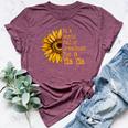 In A World Of Grandmas Be A Yia Yia Greece Greek Grandma Bella Canvas T-shirt Heather Maroon