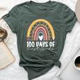 100Th Day Of First Grade 100 Days Of 1St Grade Cool Rainbow Bella Canvas T-shirt Heather Forest