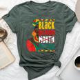 Black History For Black Queen Afro Queen Bella Canvas T-shirt Heather Forest