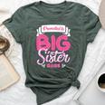 Only Child Big Sister 2025 Cute Promoted To Big Sister 2025 Bella Canvas T-shirt Heather Forest