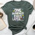 100 Days Of School Matching Studen And Teacher Bella Canvas T-shirt Heather Forest