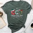 Ccu Nurse Christmas Critical Care Unit Xmas Girl Nurse Bella Canvas T-shirt Heather Forest
