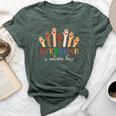 Idaho Teacher Everyone Is Welcome Here Inclusion & Equality Bella Canvas T-shirt Heather Forest