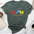 Mom Of The Birthday Boy Choo Choo Train Family Matching Bella Canvas T-shirt Heather Forest